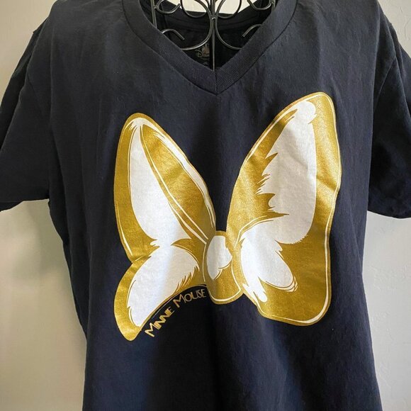 Disney - Minnie Mouse Gold Bow Tee - Picture 2 of 4